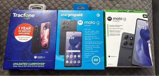 New moto g power 5G - choose Cricket, AT&T or Tracfone