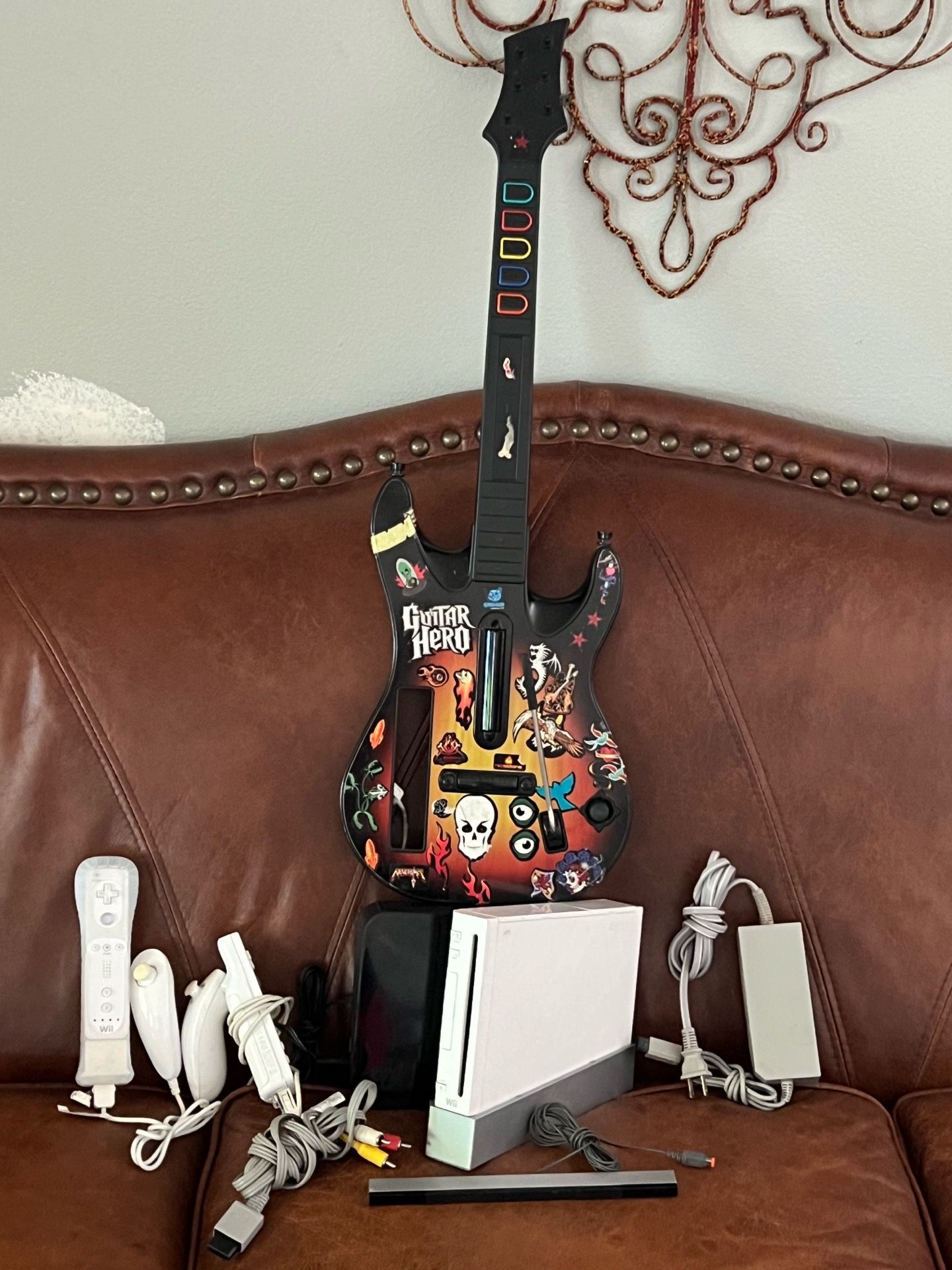 Nintendo Wii Guitar Hero set