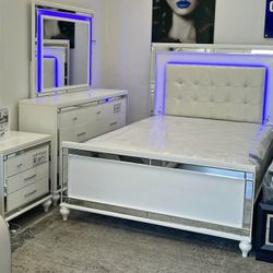 ✨ Modern LED Bedroom Set – Show-Stopper Style! ✨