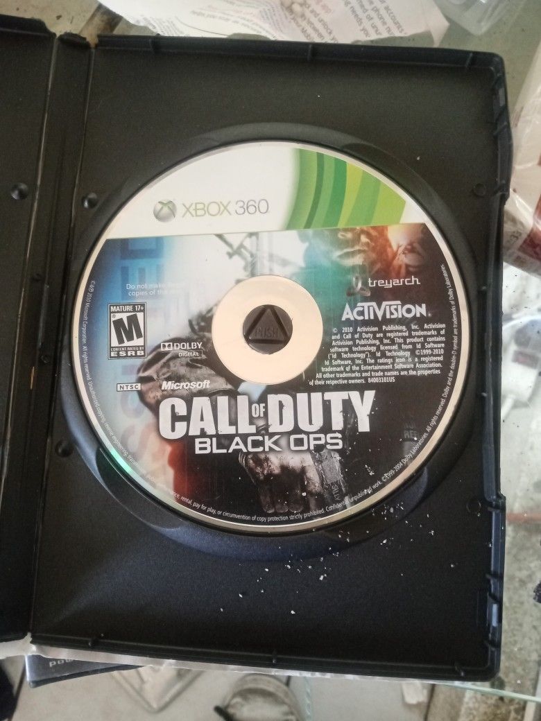 Duty Black Ops Xbox 360 Disc With GameStop Case $12 Or Best Offer First Person To Pick Up
