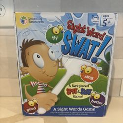 Learning Resources Sight Word Swat A Sight Words Game - Phonics Flash Cards, Board Games for Kids, Montessori Spelling , Homeschool, Classroom Must Ha