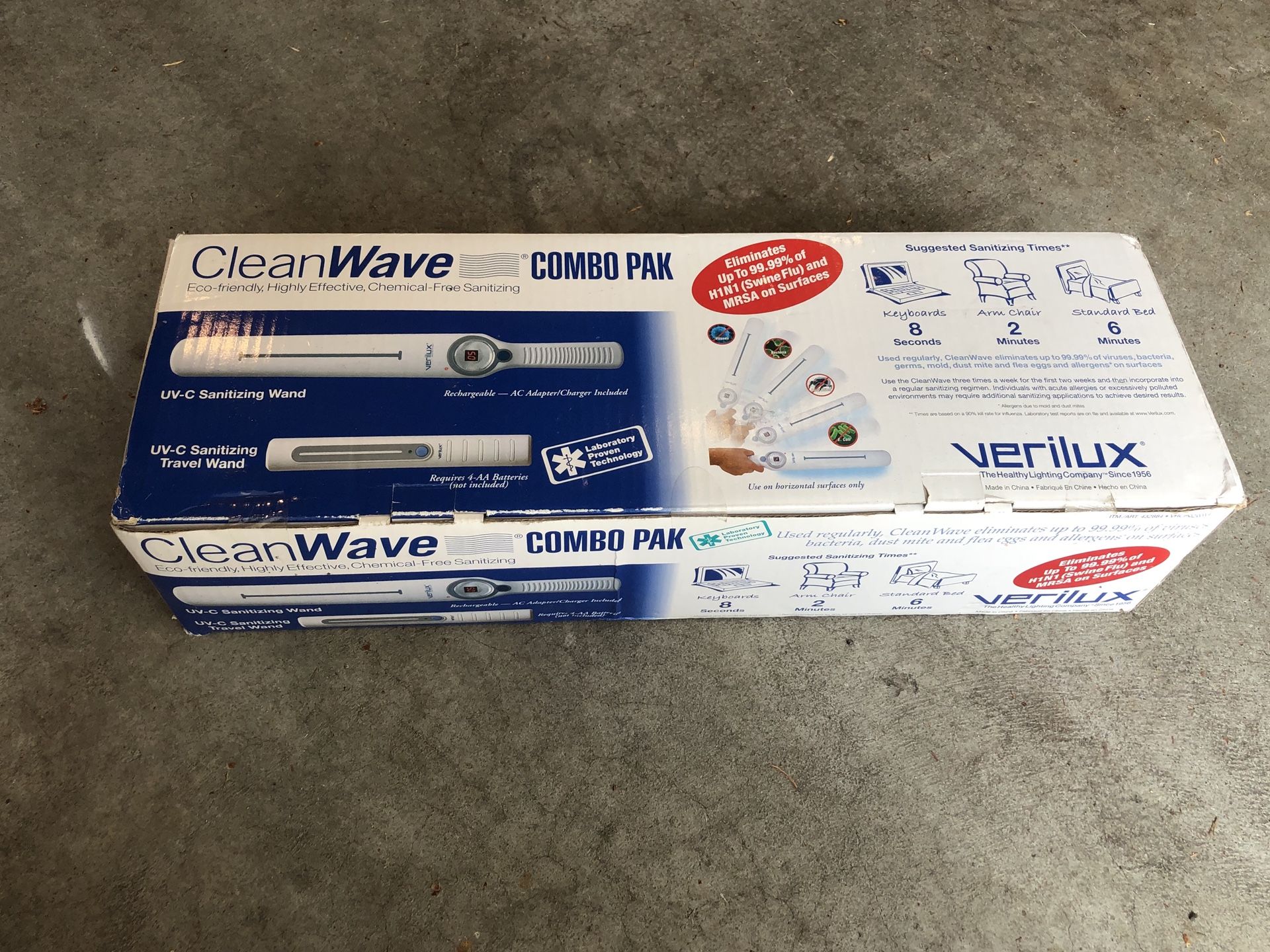 Verilux CleanWave UV Sanitizing Wand Combo Pack