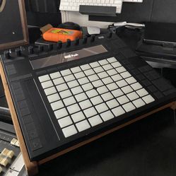 Ableton Push 2 With Custom Walnut Stand & Dust Cover