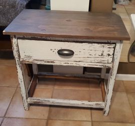 Rustic side table