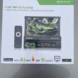 7-Inch Retractable Screen Car MP5 Player with CarPlay, MP3, and Reversing Camera - 9601C