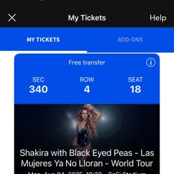 shakira concert 8/4/25