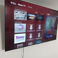 TCL Roku 75" 4K TV Like New 