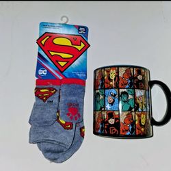 Spiderman Human Dog Socks And DC Mug