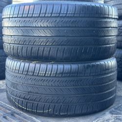 PAIR OF TIRE 255 35 19 MICHELIN 85% LIFE