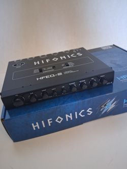 Hifonics HFEQ-2 Car Audio Equalizer 4 BAND WITH LINEDRIVE