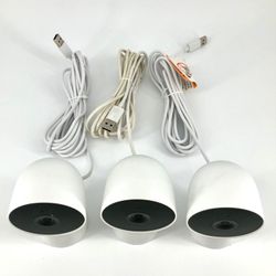 3-PACK ISSUE Google Nest Security Cam Indoor 1080p Wired 2nd Generation GJQ9T