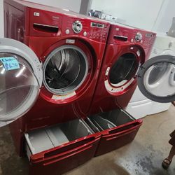 💯💯LG SET STEAM WASHER AND ELECTRIC DRYER 