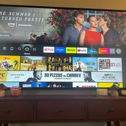 55inch 4K TV with Fire TV Stick Remote (Like New- Great Condition)
