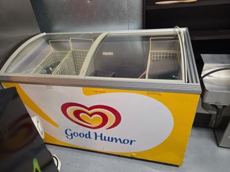 Good Humor Commercial Ice Cream Glass Top Freezer