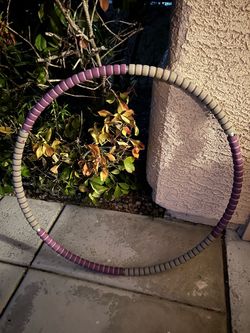 Weighted Hula Hoop Purple and White