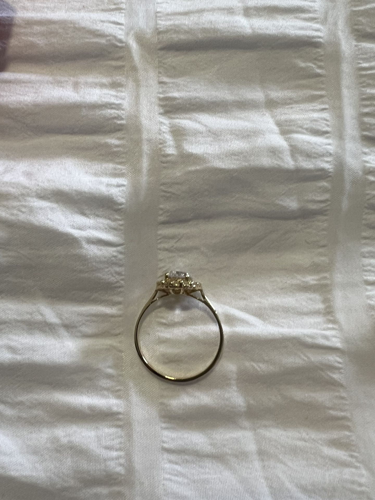 yellow Gold 14k Engagment Ring , 2.5 Carat Mossainite 