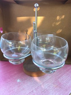 Mid century condiment holder