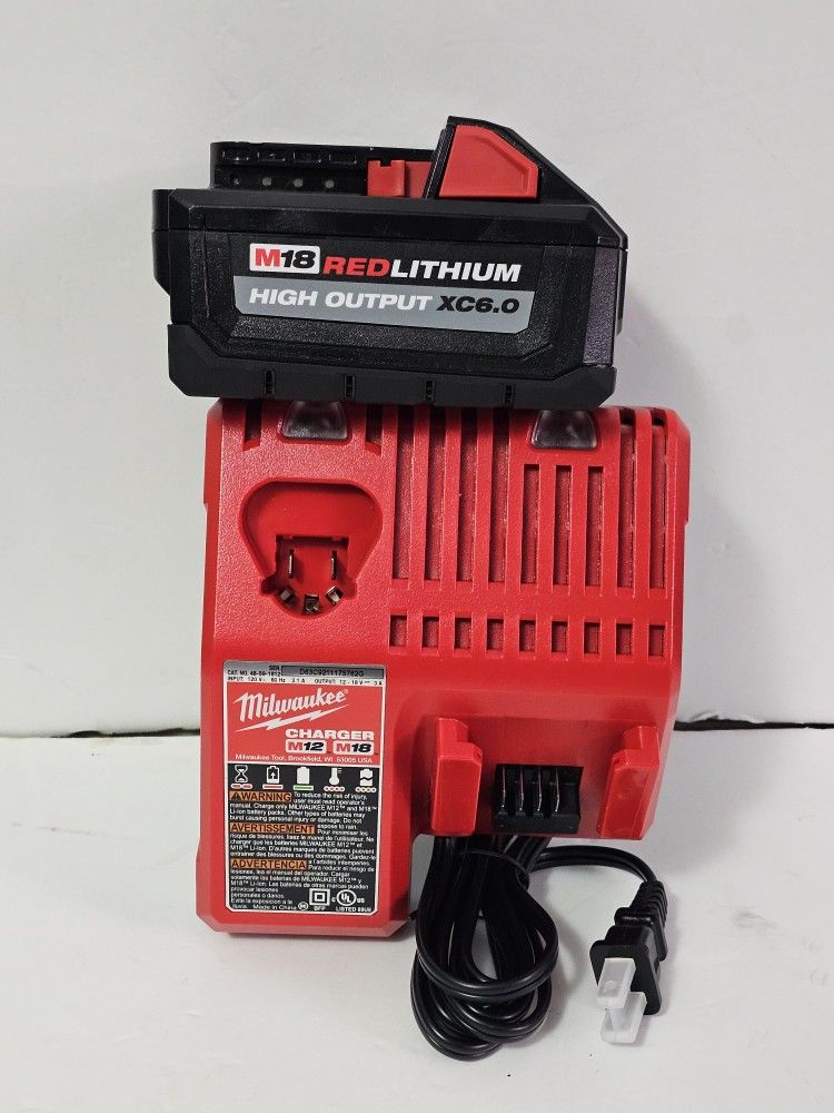 Milwaukee M18 18-Volt Lithium-Ion High Output Starter Kit with 6.0 Ah Battery and Charger