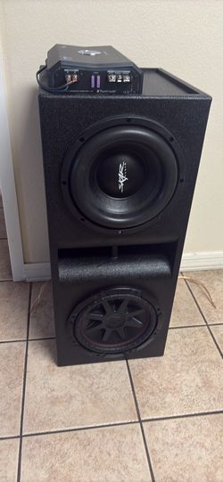 2-comp Sub box with AMP