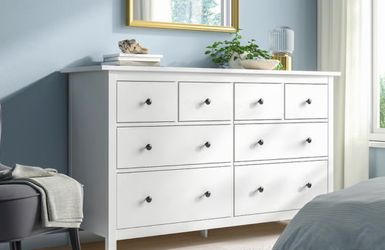 White Dresser and two nightstands