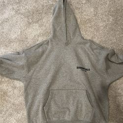 Dark Oatmeal Grey Essential Fear Of God Hoodie 