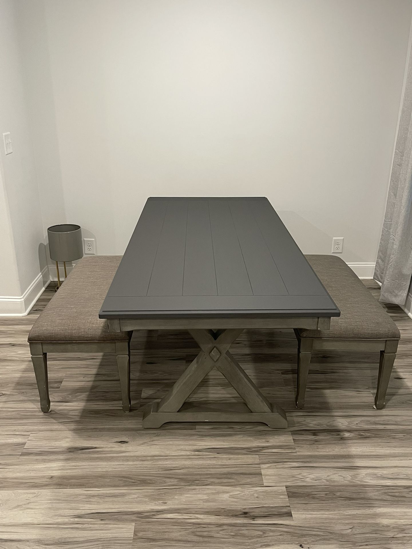 Farm House Dining table With Benches