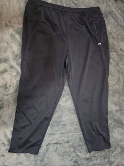 Reebok 4XL Black Athletic Pants Elastic Waist Drawstring Pockets