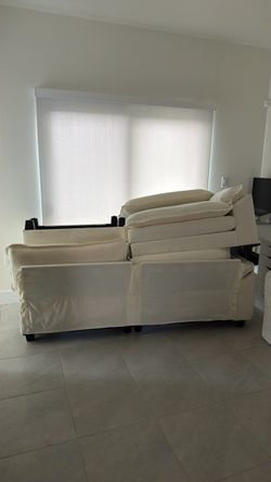 White couch modular