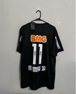 Santos 2012 black Neymar jr  jersey