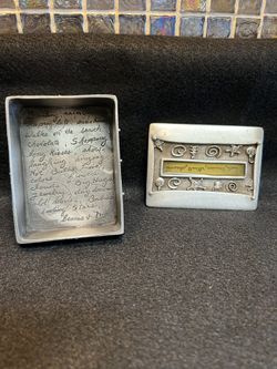 Rare Pewter Trinket Box