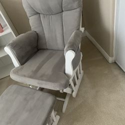Rocking Chair Gray & White