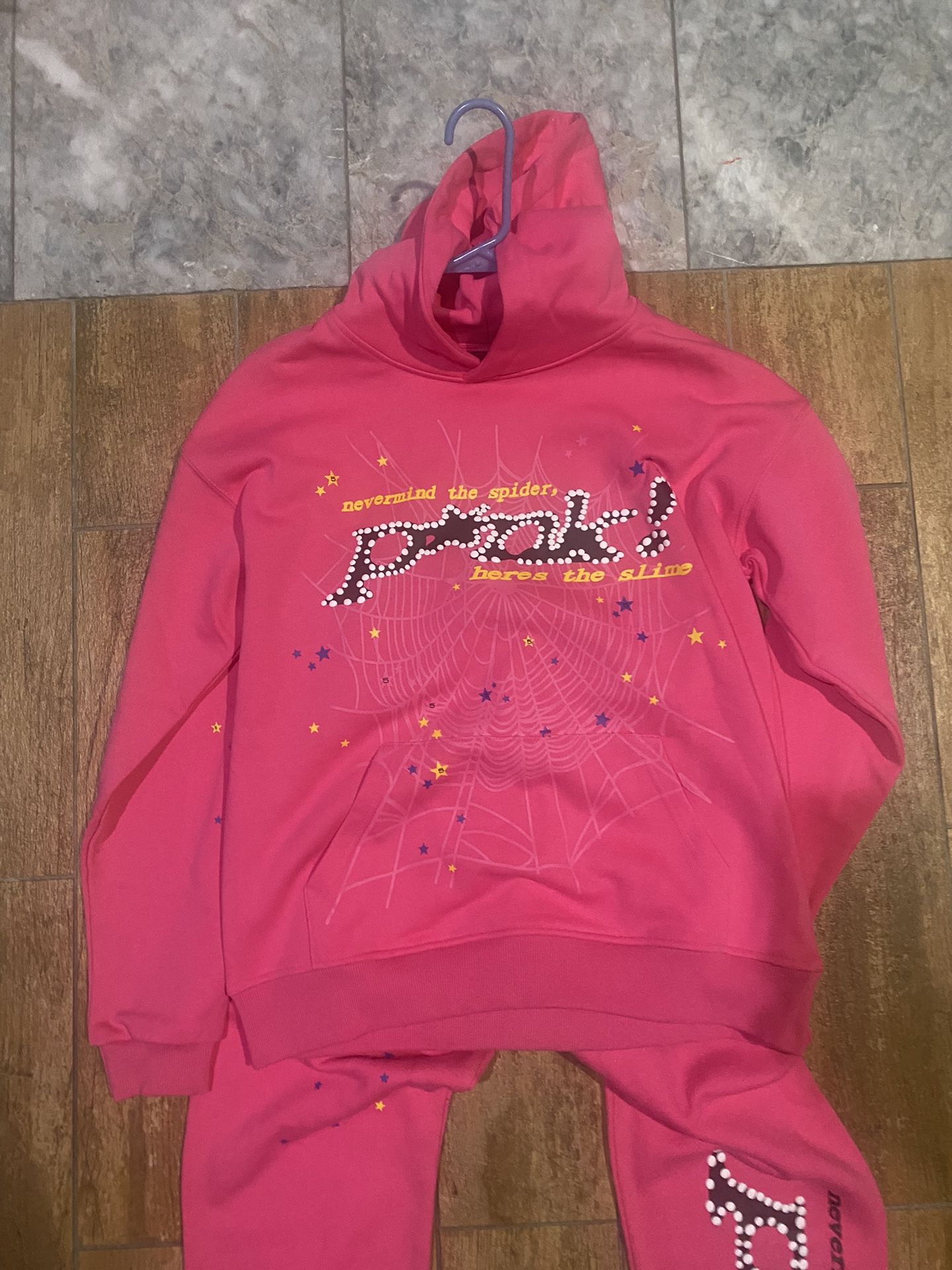 Sp5der Pink Hoodie