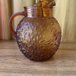 Vintage Amber Glass round picture