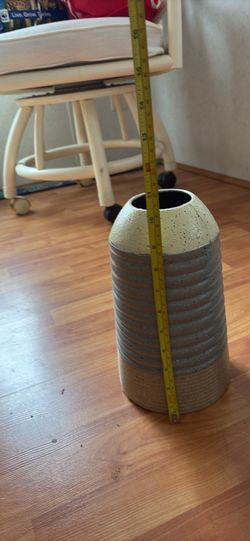 Vases Metal Grey /Tan