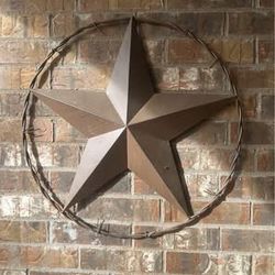 Decorative yard Texas star