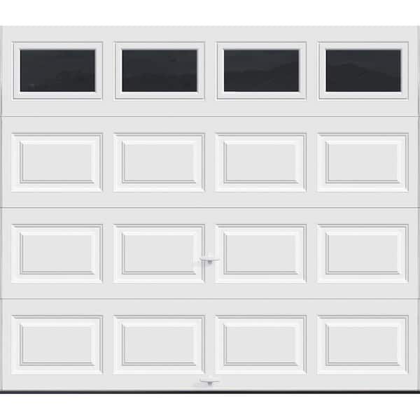 Classic Steel Short Panel 9 ft x 7 ft Insulated 18.4 R-Value White Garage Door