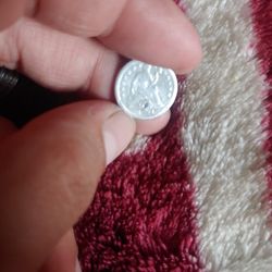 Moneda De Medio Diame De Plata 1851 O