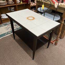 Vintage Mid Century Tile Top Table