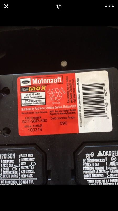 Ford Motorcraft Car Battery - 96R