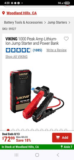 Viking 1000 amp purge