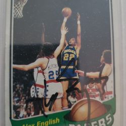 79 Topps Alex English RC AUTO!