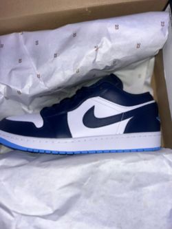 Air Jordan 1 Low Navy Blue White Sneakers