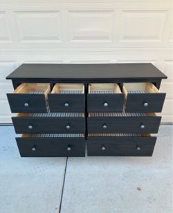 Black 8 Drawers