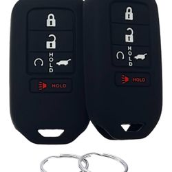 2pcs Silicone Rubber Key Fob Cover Compatible with 2015-2021 Honda Accord（xll)