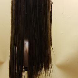 Long Brown Straight Wig