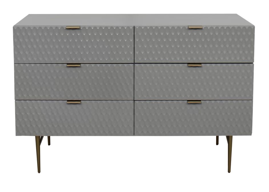West Elm ‘Audrey’ Dresser - 6 Drawers, In Gray