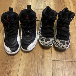 Jordan 12 PlayOffs & Jordan 11 Animal Instinct Both Size 2Y Preschool $35 Each Or Both For $70