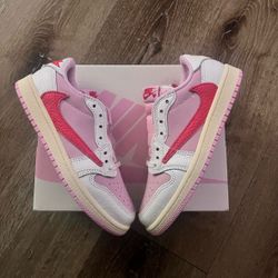 Jordan 1 Low Travis Scoot Tropical Pink PS 3Y