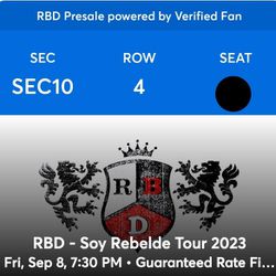 Rbd - Rebelde Tour 2023 Chicago  - Cheaper Than Ticketmaster Thumbnail