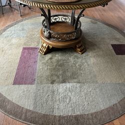 Round Oriental Rug